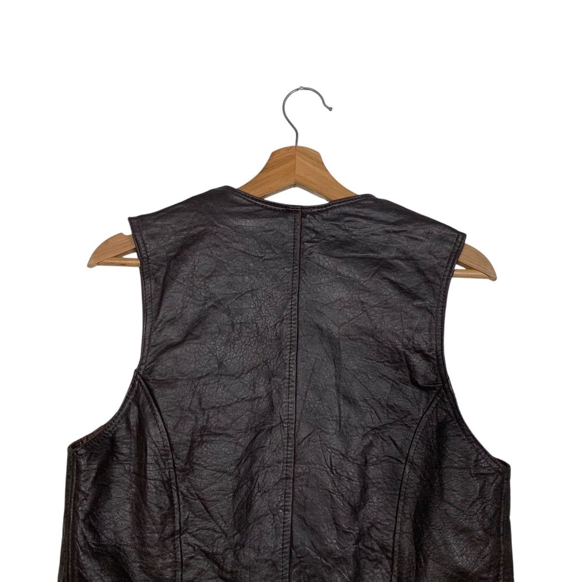 Vintage Vintage 90’s Brown Leather Vest #2759-C124 Size US S / EU 44-46 / 1 - 14 Thumbnail