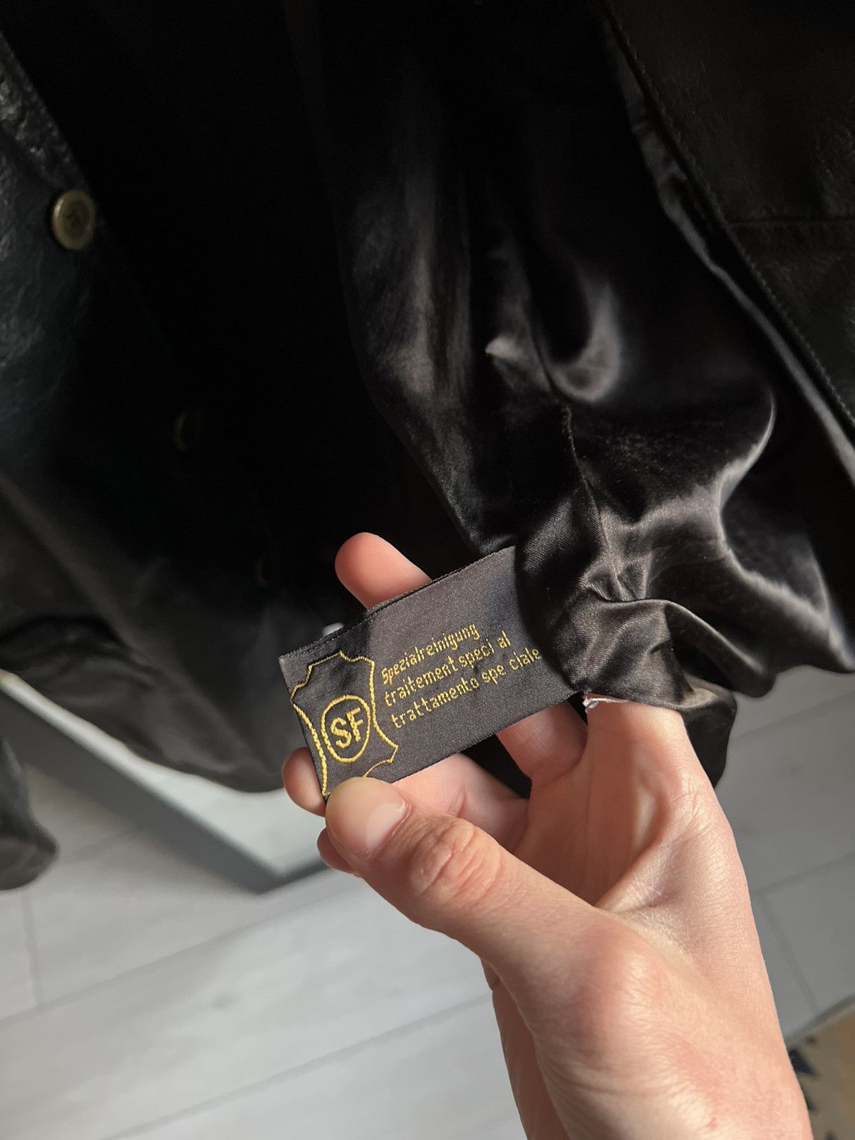 Vera Pelle × Vintage Vintage Vera Pelle 90's Real Leather Aviator Jacket Size US L / EU 52-54 / 3 - 16 Thumbnail