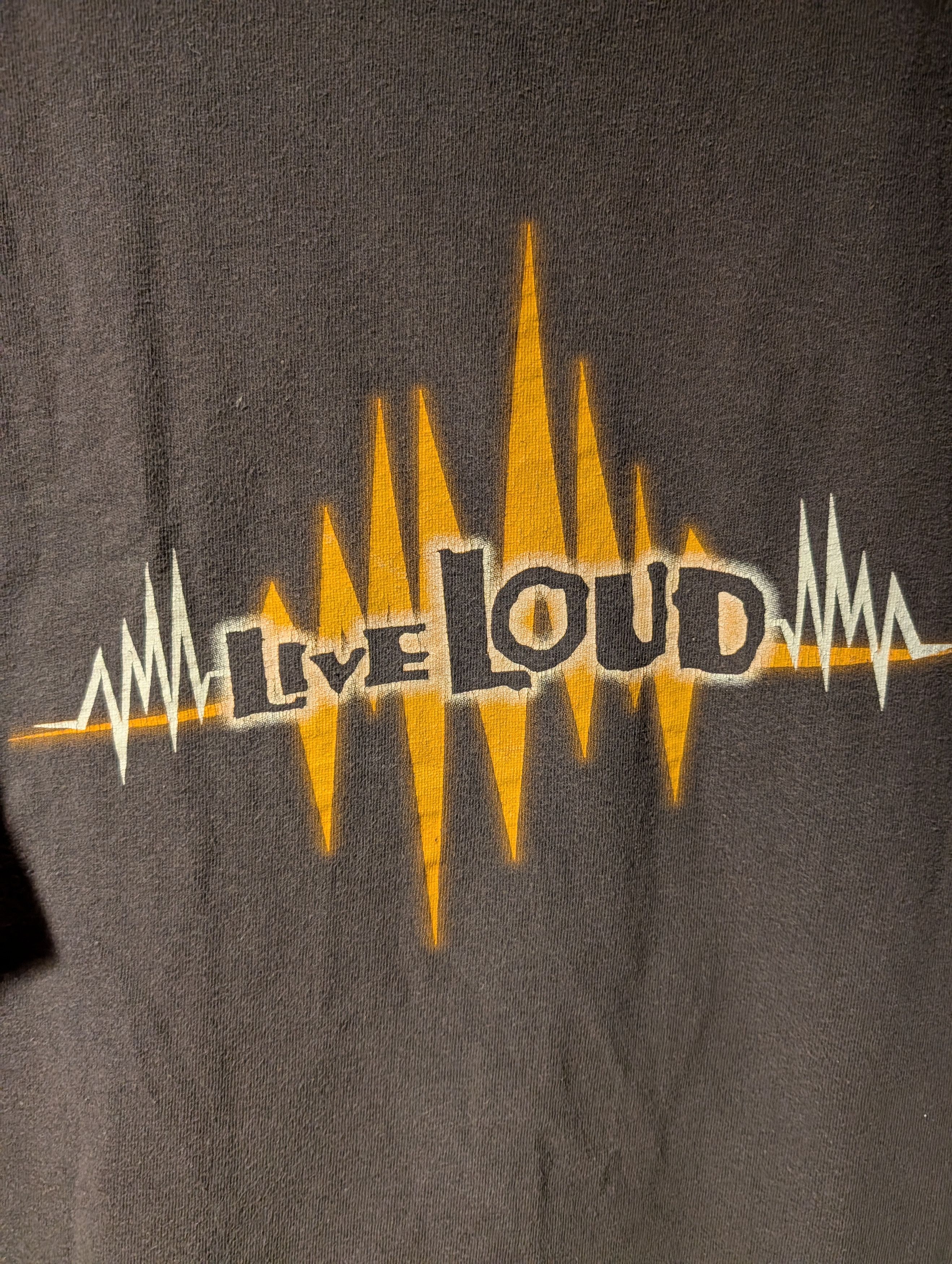 Band Tees Vintage Y2K Live Loud Logo Sound Wave Festival Tour T-Shirt Size US XL / EU 56 / 4 - 2 Thumbnail