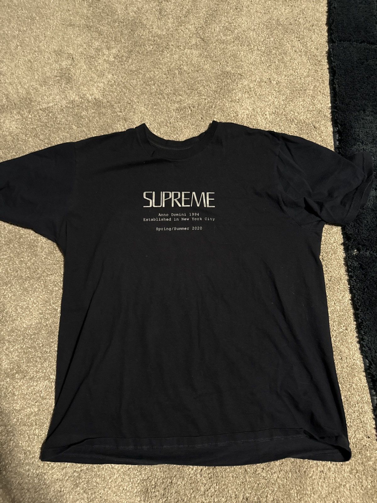 Supreme Supreme Anno Domini 1994 Spring/Summer 2020 Tee Black Size US L / EU 52-54 / 3 - 2 Thumbnail