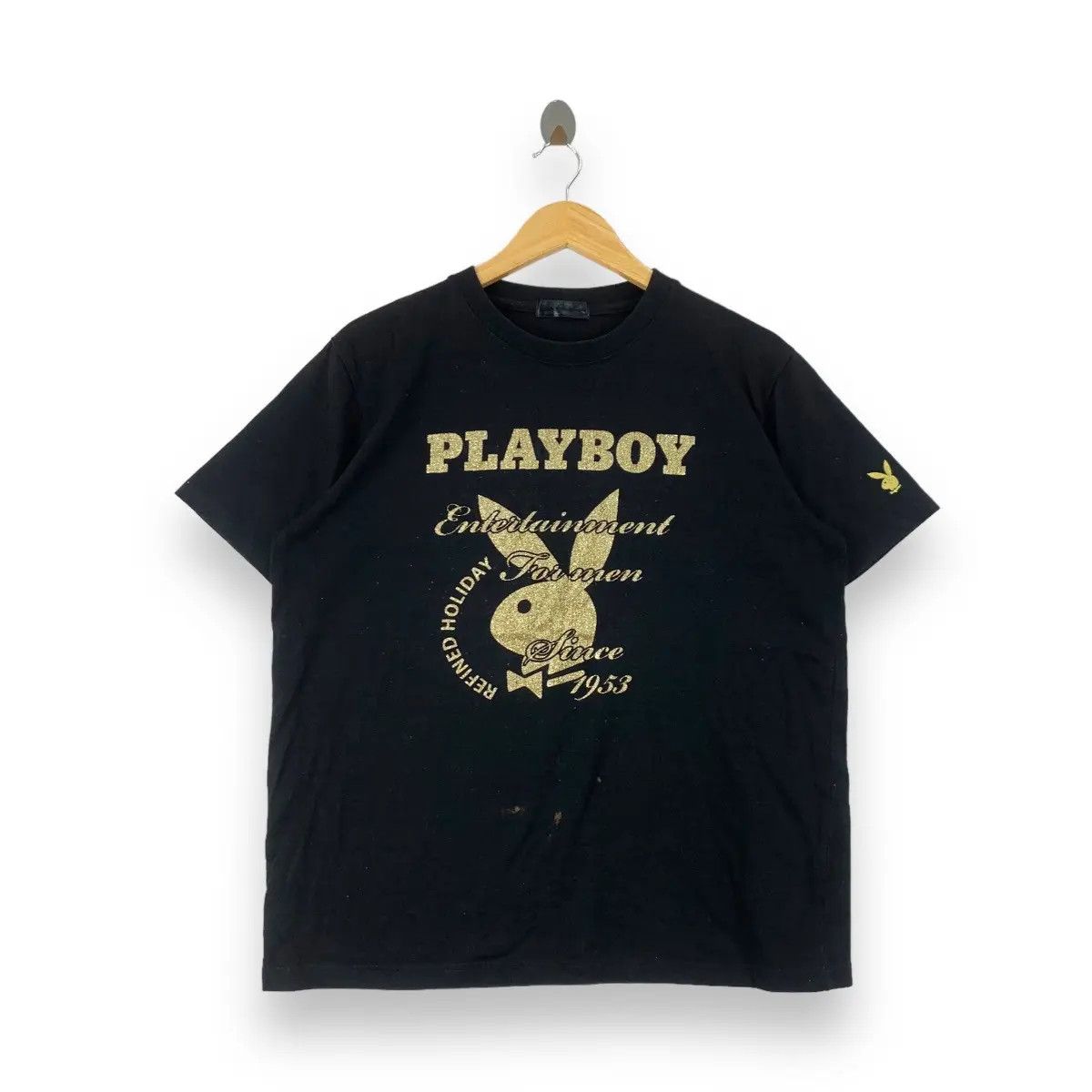 Playboy Vintage PLAYBOY BUNNY Entertainment For Men Tee Shirt Size US L / EU 52-54 / 3 - 2 Thumbnail