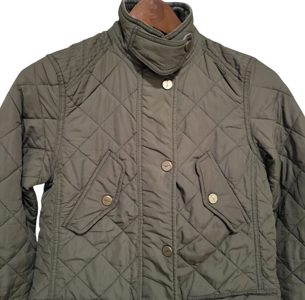 Ralph Lauren Lauren Ralph Lauren Women Quilted Corduroy Mid-length Jacket Size XS / US 0-2 / IT 36-38 - 9 Thumbnail