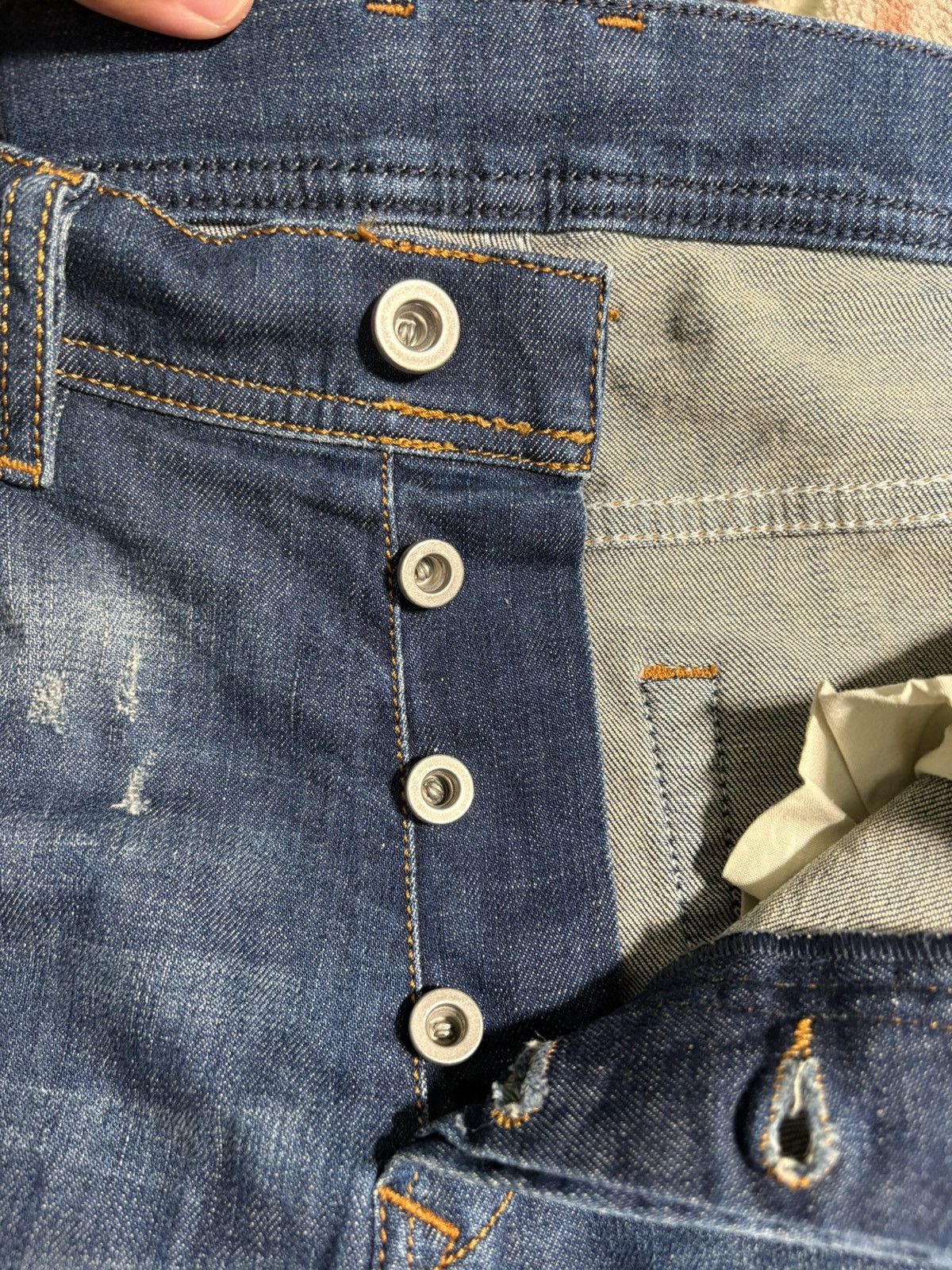 Diesel Diesel Tepphar 084TX Slim-Carrot Distressed Stretch Denim Size US 30 / EU 46 - 8 Thumbnail