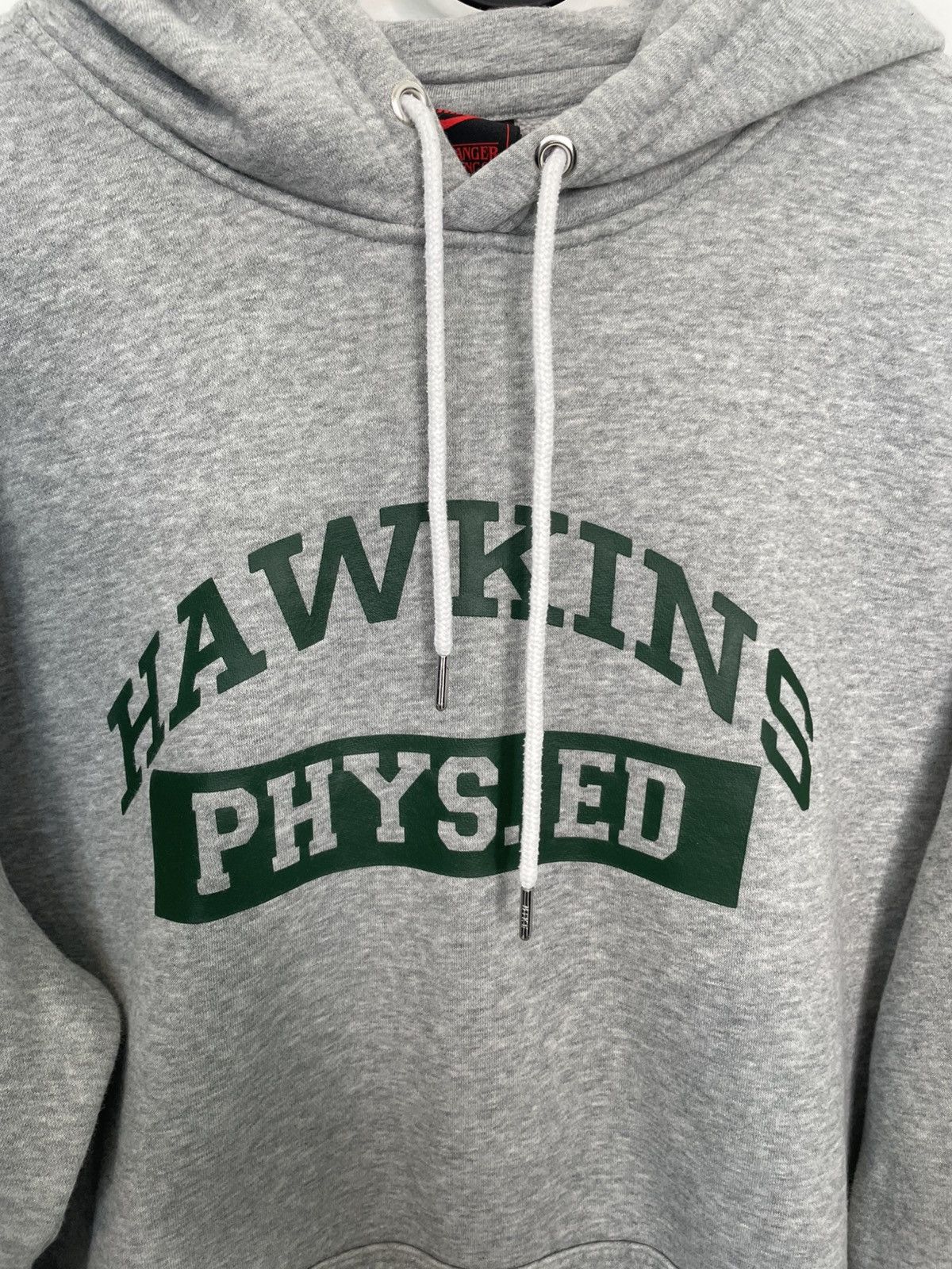 Nike Rare Nike x Stranger Things Hawkins Hoodie Grey Large Size US L / EU 52-54 / 3 - 4 Thumbnail