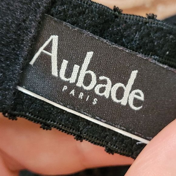 Other Aubade Black Lace Pink Froufrou Size 38c Size ONE SIZE - 5 Thumbnail