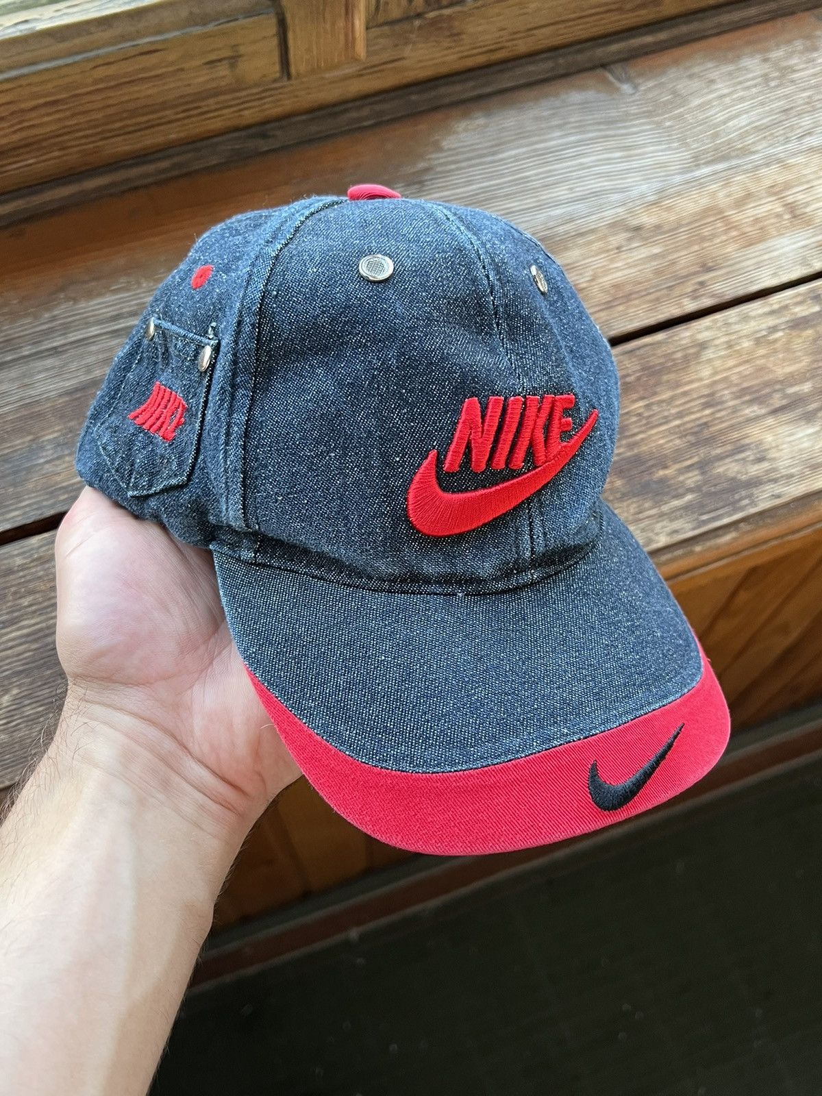 Nike Vintage Hat Nike Y2K Avant Garde Cap Size ONE SIZE - 2 Thumbnail