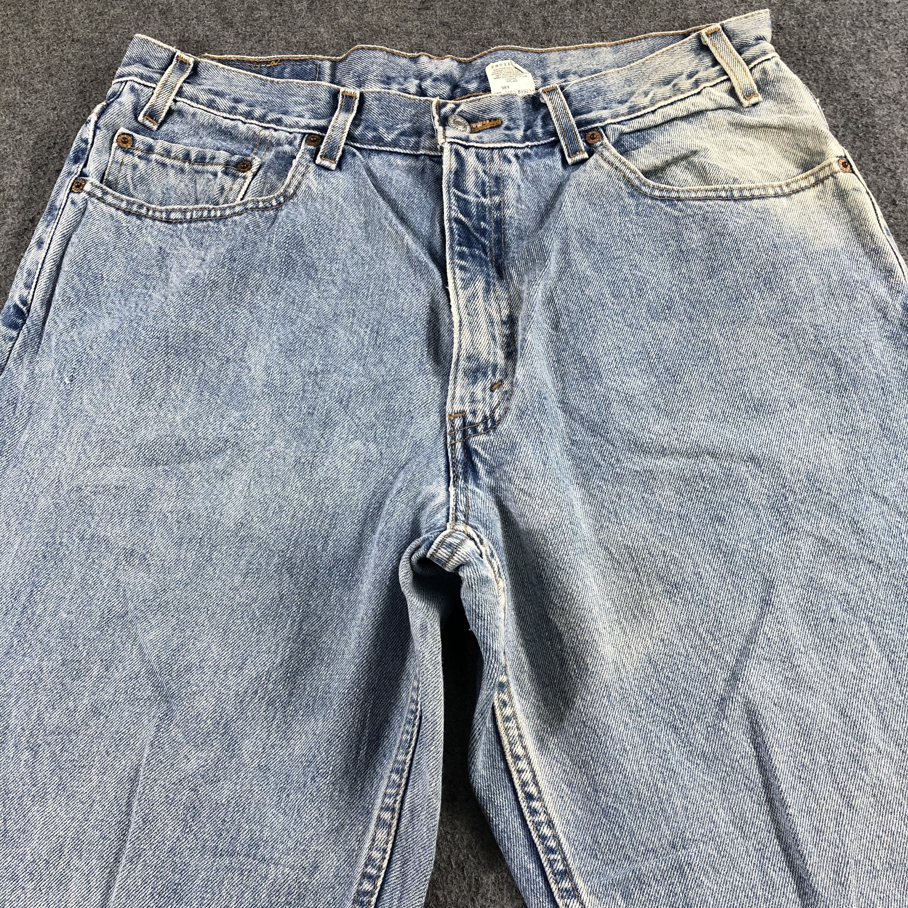 Levi's Vintage 90s Blue Wash Levis 550 Jeans-J2413 Size US 34 / EU 50 - 3 Thumbnail