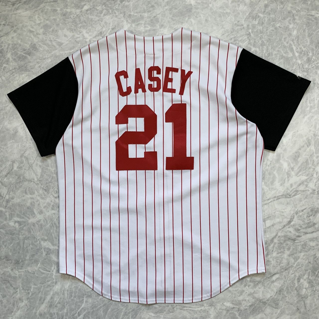 MAJESTIC  SEAN CASEY, Cincinnati Reds 1998 Throwback Baseball Jersey