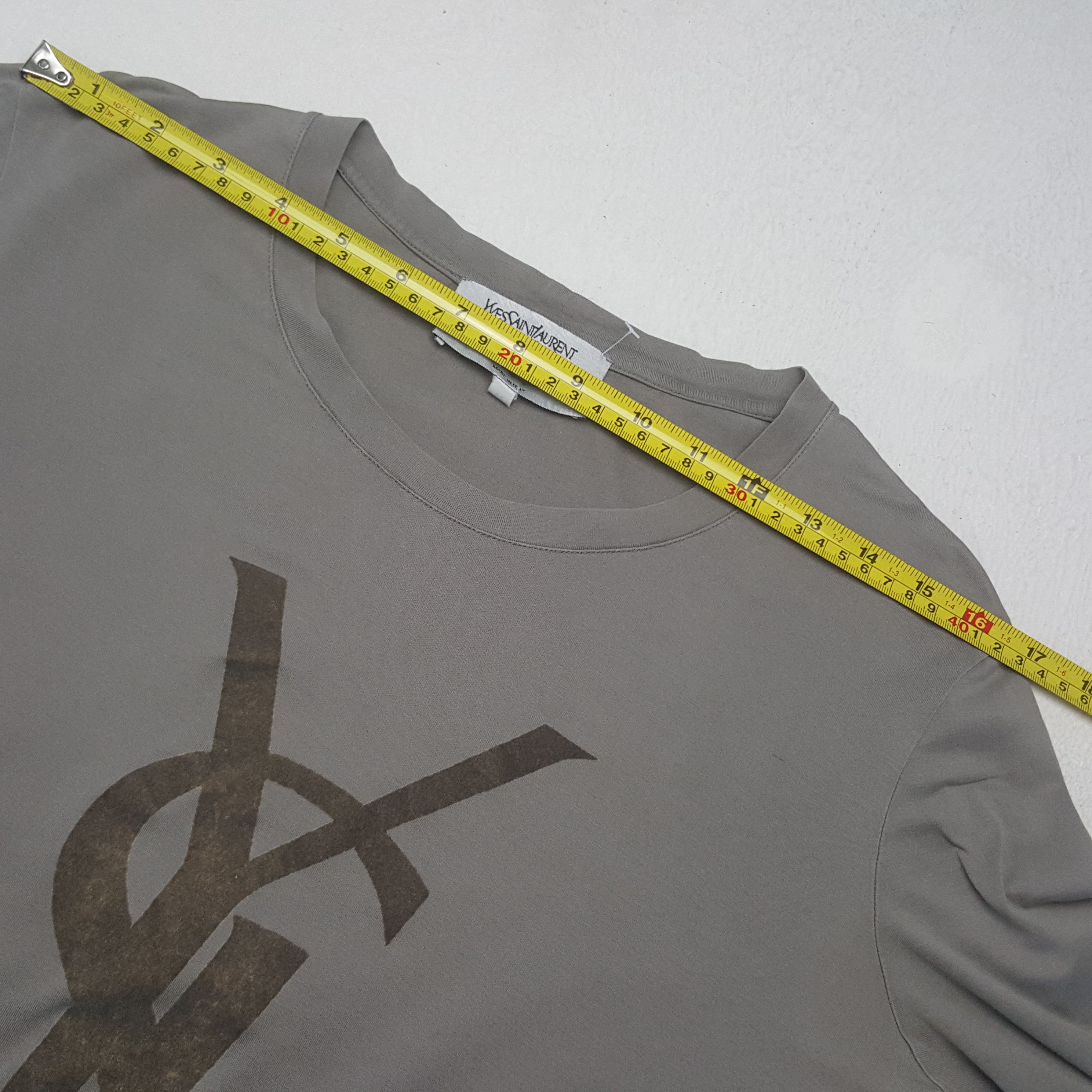 Yves Saint Laurent Vintage Yves Saint Laurent Big Logo Tshirt C294N71 Size US M / EU 48-50 / 2 - 5 Thumbnail