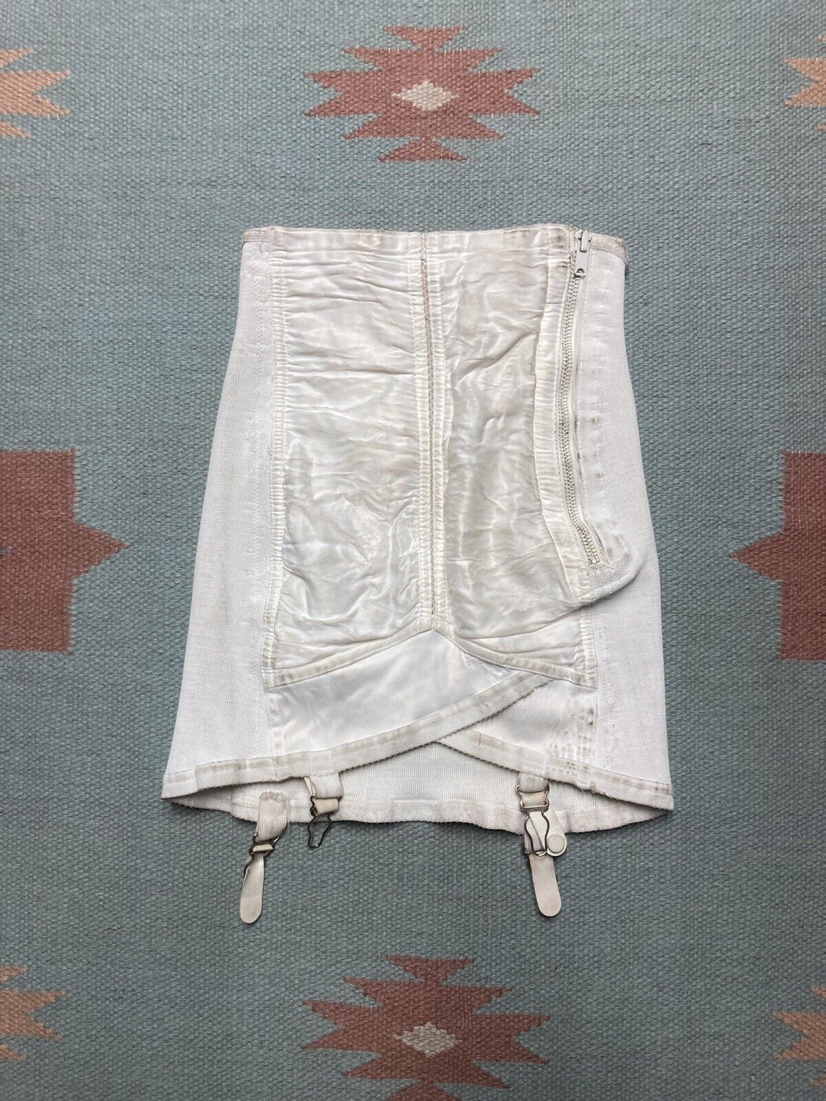 Vintage 50s Lewella Garter Belt Under Garment Lingerie Girdle glide Size ONE SIZE - 1 Thumbnail