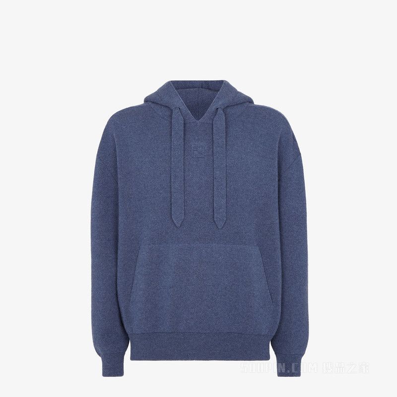 Fendi o1s1wg111125 Wool Sweatshirt in Blue Size US XL / EU 56 / 4 - 1 Thumbnail