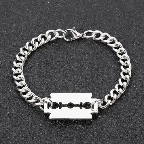 Designer Chain Bracelet Razor Size ONE SIZE - 4 Thumbnail