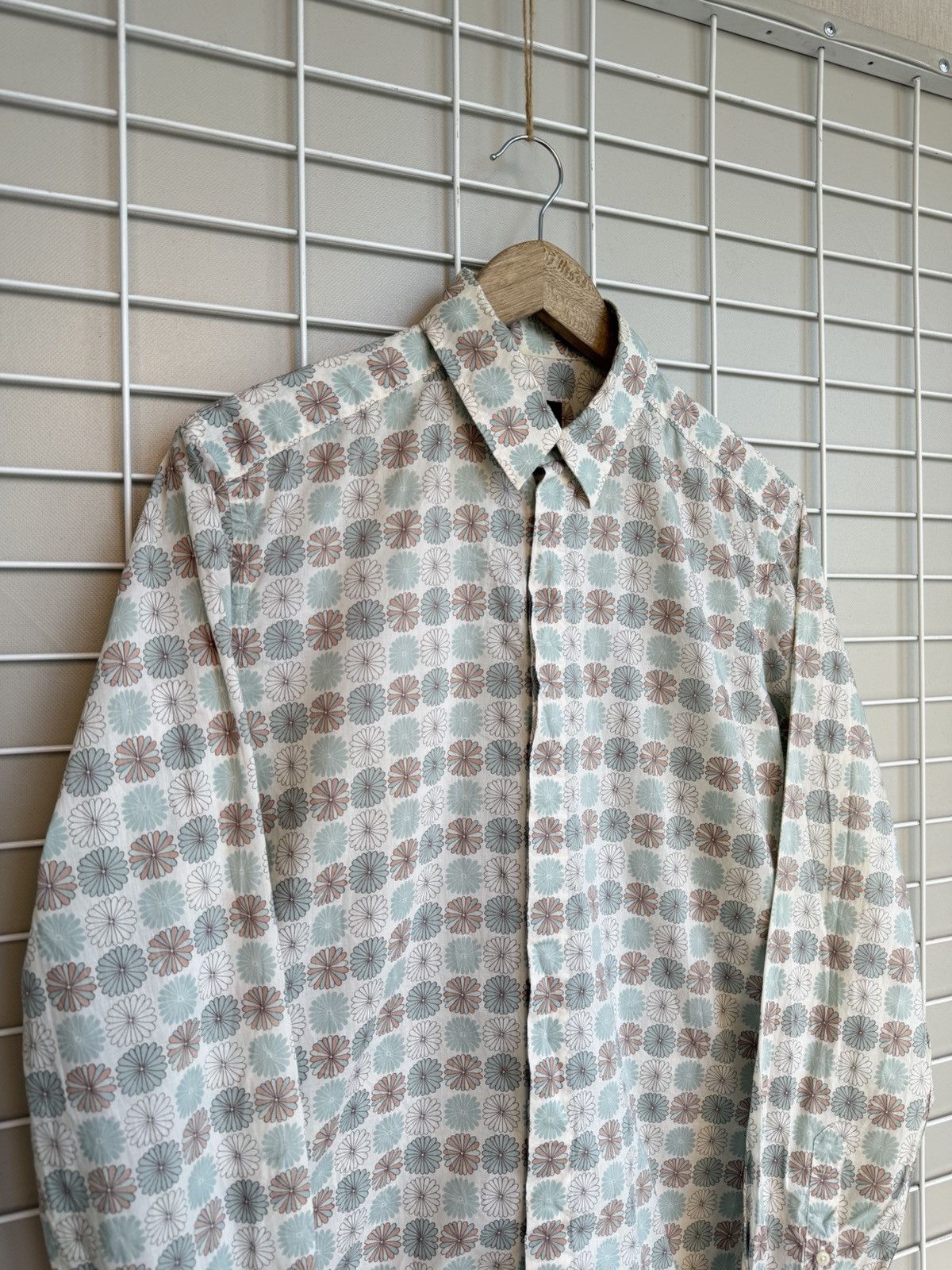 Mulberry Mulberry Geometric Floral Print Button Shirt Mens Size S Size US S / EU 44-46 / 1 - 3 Thumbnail