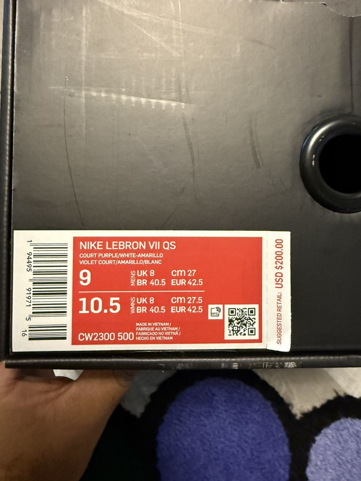 Nike Nike LeBron 7 “Media Day” Size 9 – Lakers Colorway Size US 9 / EU 42 - 7 Thumbnail