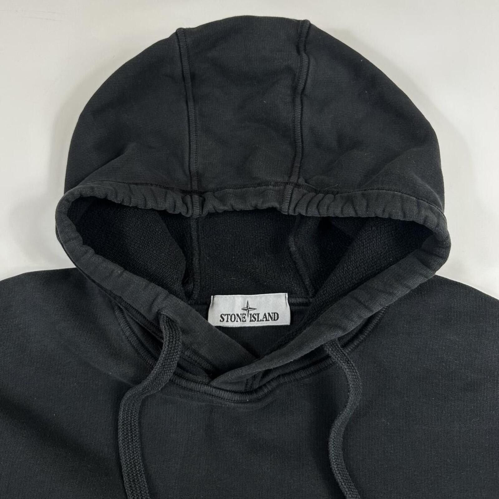 Stone Island Stone Island Pullover Cotton Hoodie Black Large Size US L / EU 52-54 / 3 - 3 Thumbnail