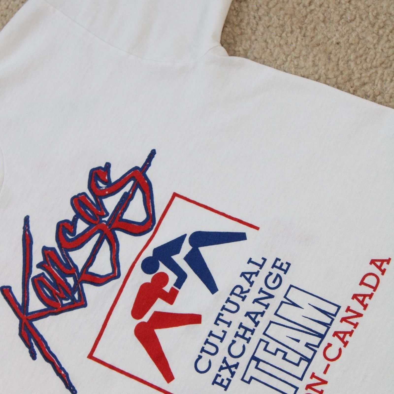 & Other Stories White True Vintage 80’s Wrestling Graphic Tee Size US M / EU 48-50 / 2 - 2 Thumbnail