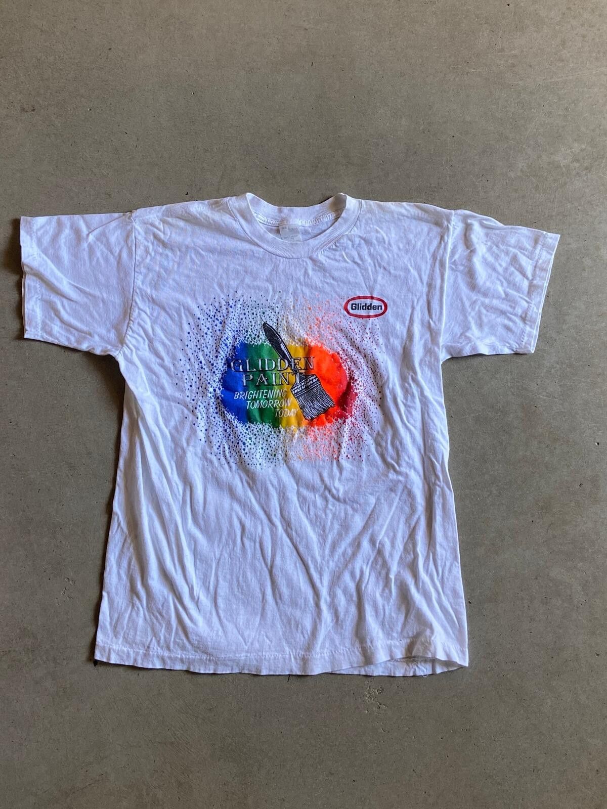 Other VTG 90s Glidden Paint Brush Tee Sz L Size US L / EU 52-54 / 3 - 1 Thumbnail
