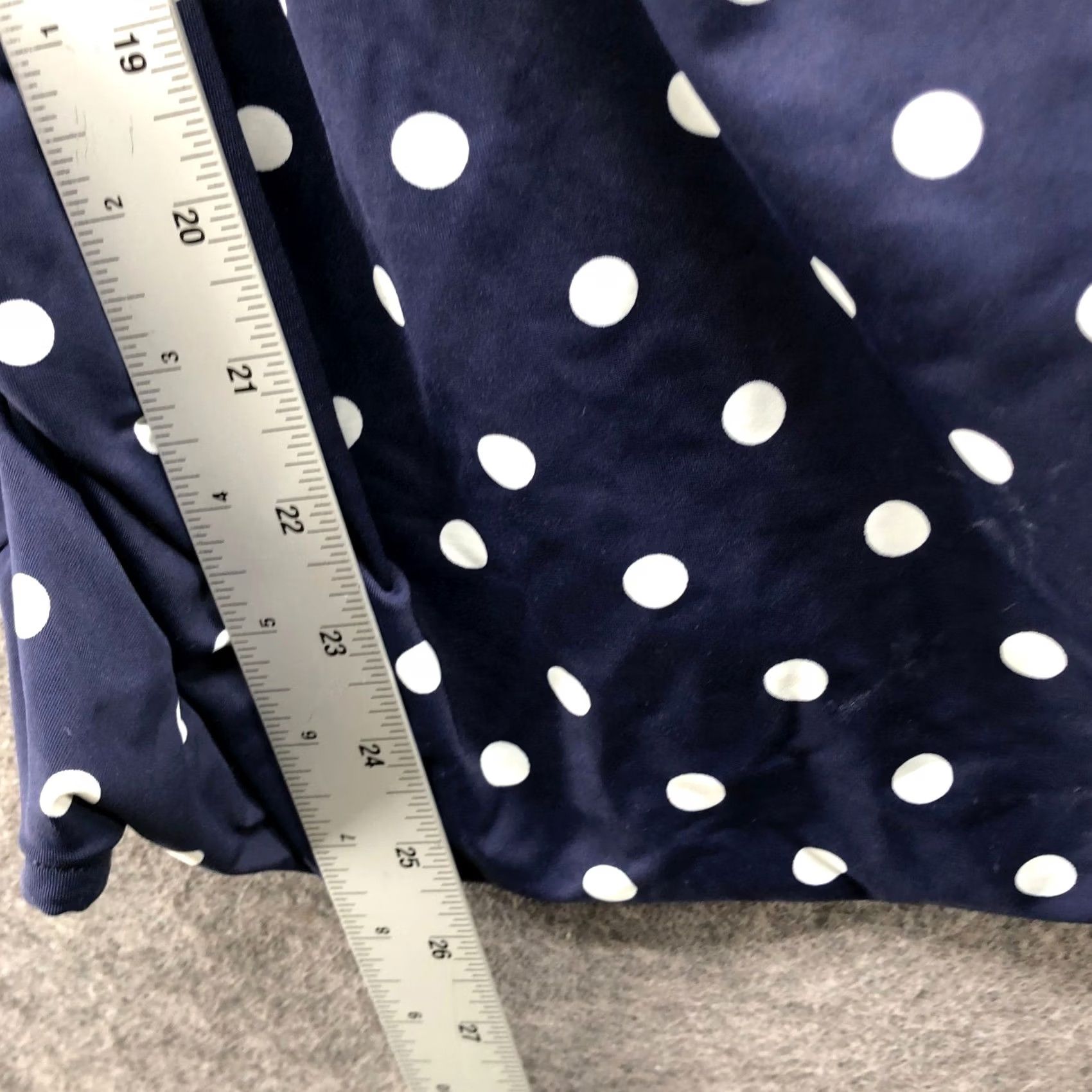 Lands' End Lands' End V-Neck Wrap Underwire Tankini Swim Top Womens 18W Blue White Polka Size XXL / US 16-18 / IT 52-54 - 8 Thumbnail