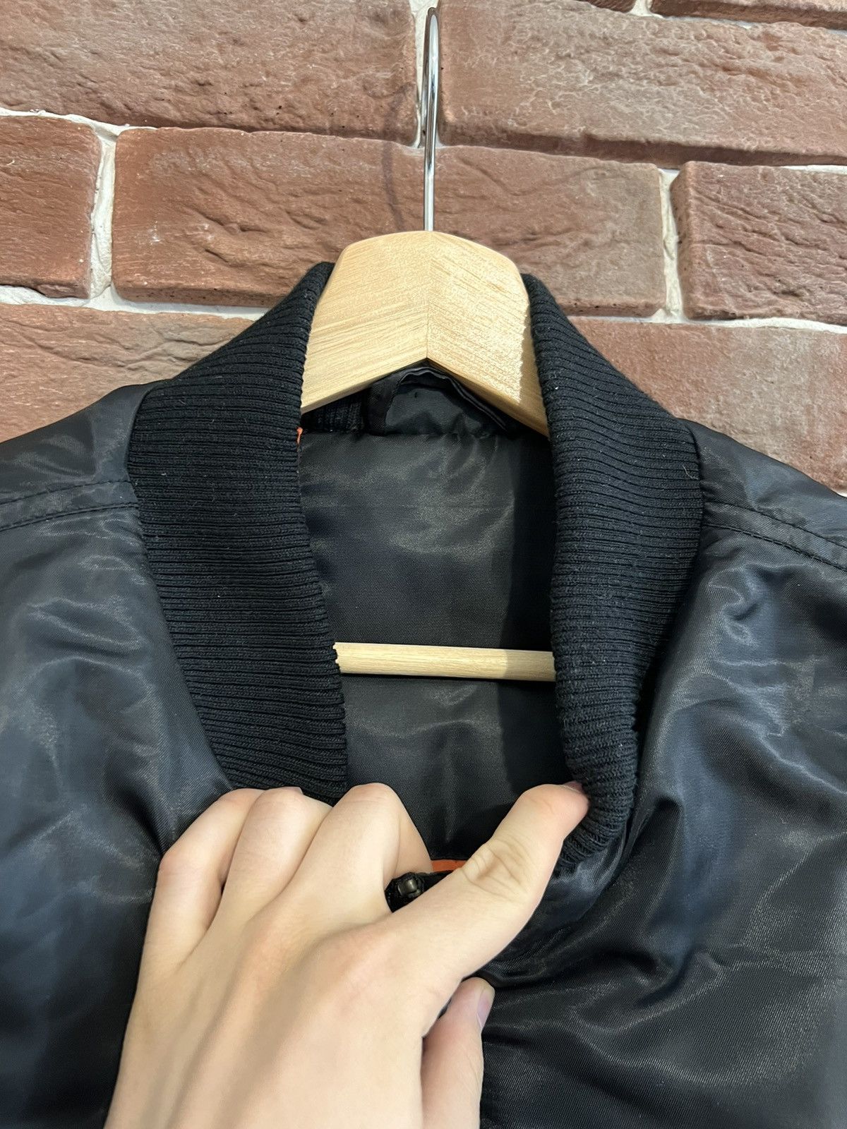 Vintage Ma1 Flyer Black Vintage XL Bomber Jacket BoxyFit Oversize Size US XL / EU 56 / 4 - 4 Thumbnail