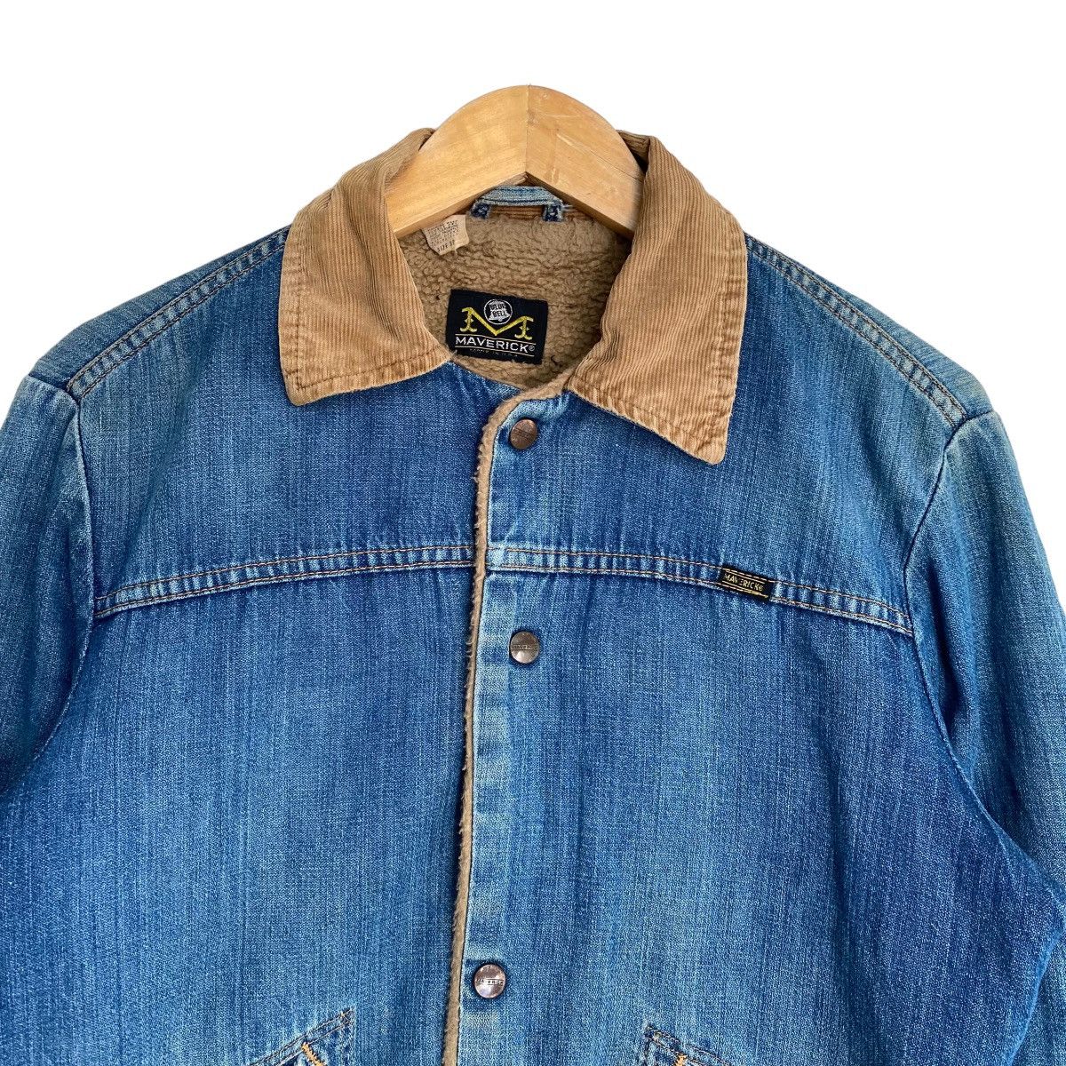 Vintage Vintage 70s Mavericks Blue Bell Denim Sherpa Jacket Size US M / EU 48-50 / 2 - 4 Thumbnail