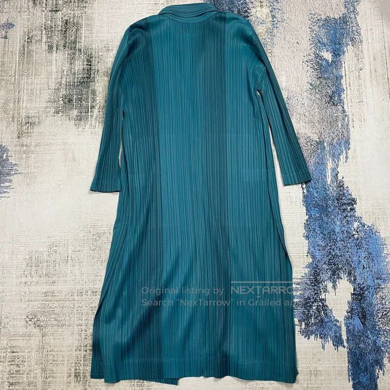 Issey Miyake Issey Miyake Blue Long Coat Size M / US 6-8 / IT 42-44 - 7 Thumbnail