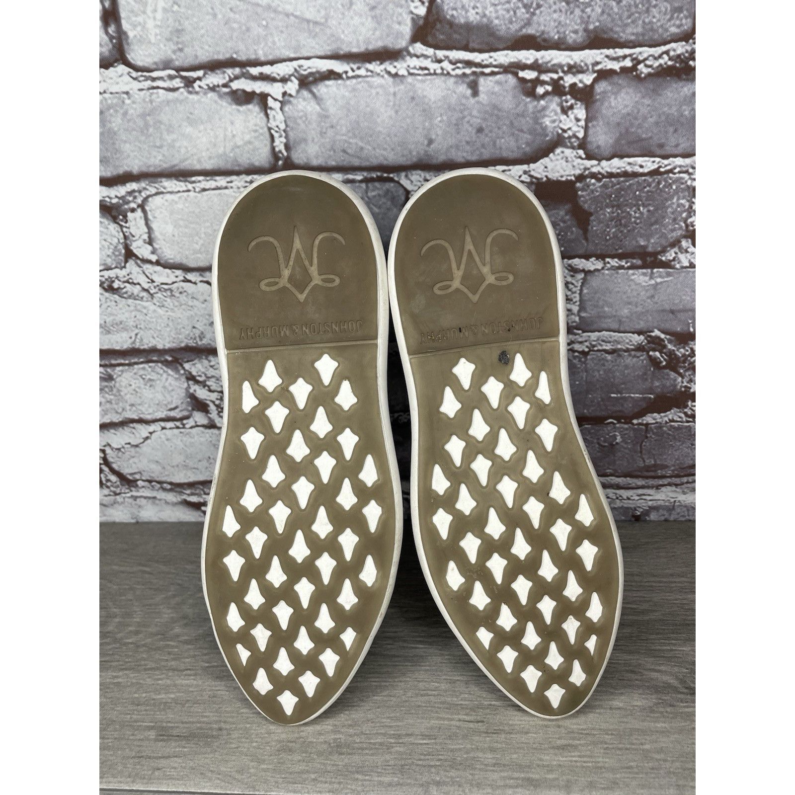 Johnston & Murphy Johnston & Murphy Tru Foam Dakota Silver Leather Sneakers Sh Size US 8 / IT 38 - 8 Thumbnail