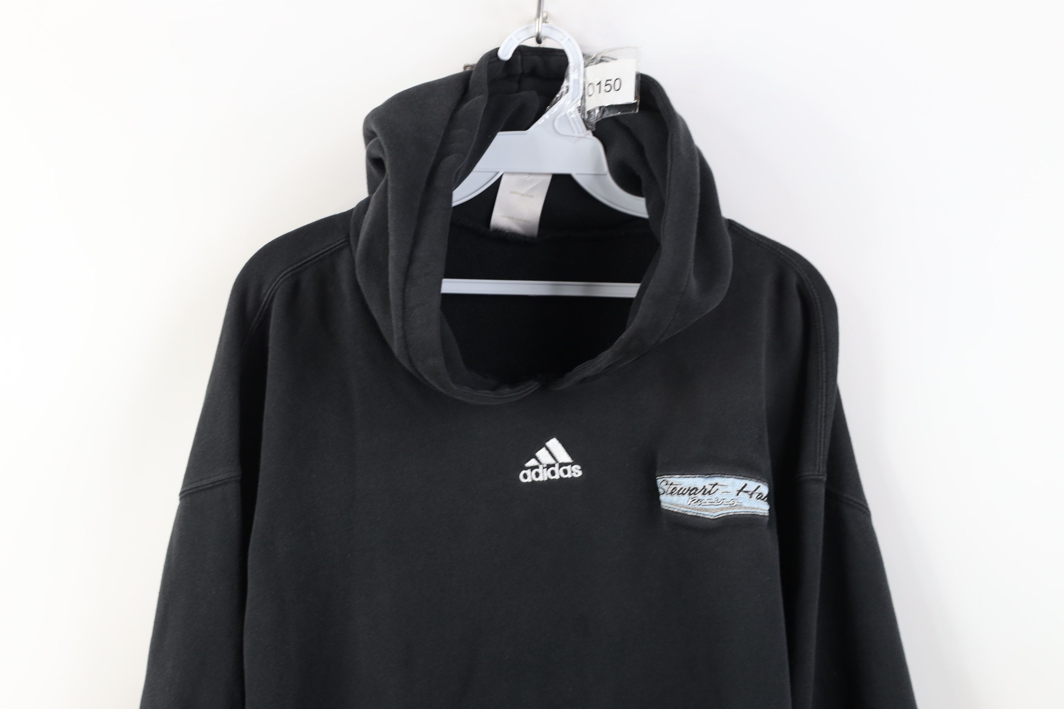 Adidas Vintage Y2K Adidas Stewart Haas Racing Hoodie Sweatshirt Size US XL / EU 56 / 4 - 2 Thumbnail