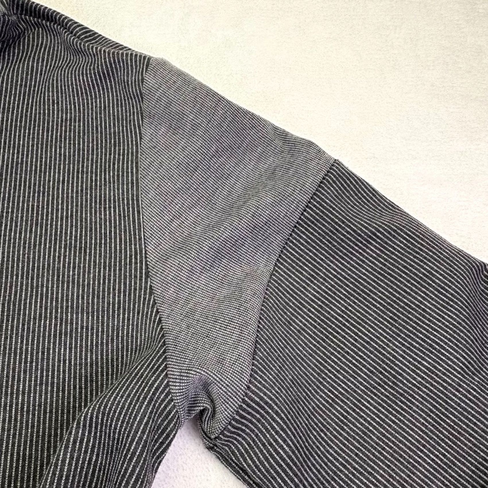 B Sides VINTAGE American Stitch Ribbed Hoodie Sweatshirt Zipper Sides Gray Black Men's M Size US M / EU 48-50 / 2 - 7 Thumbnail