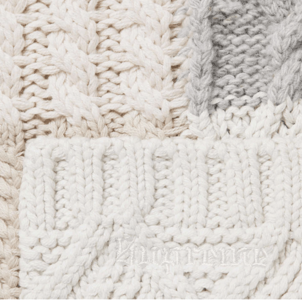 Supreme supreme patchwork cable knit cardigan -Ivory Size US M / EU 48-50 / 2 - 3 Thumbnail