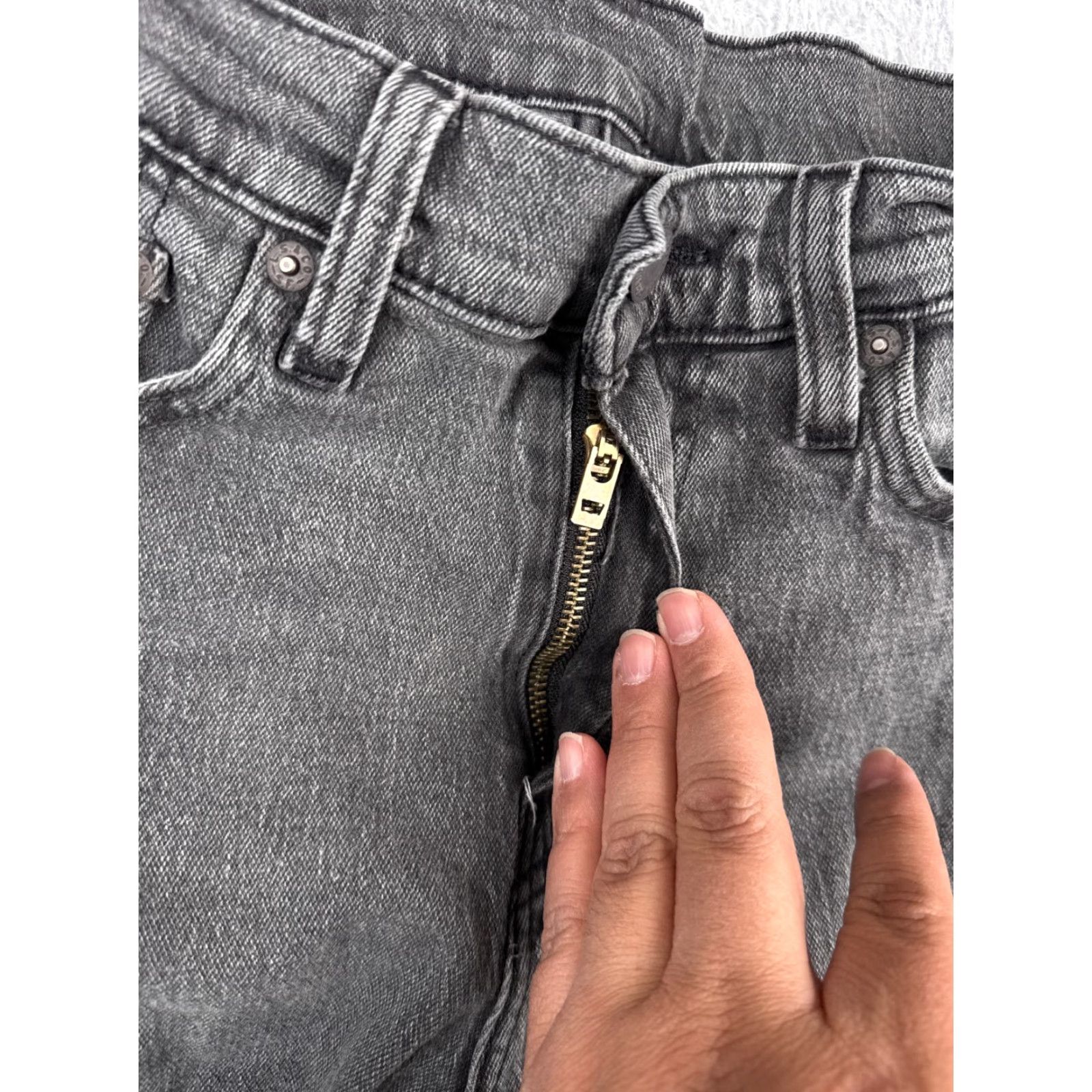 Levi's Levi's Premium Jeans Black Denim 30x29 Cotton 512 Big E Adult Size US 30 / EU 46 - 6 Thumbnail