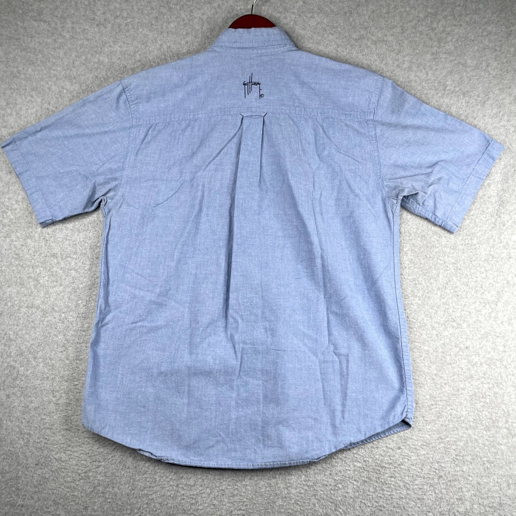Guy Harvey Guy Harvey Shirt Small Blue Shrimp Embroidered Logo Button Up Short Sleeve Mens Size US S / EU 44-46 / 1 - 5 Thumbnail