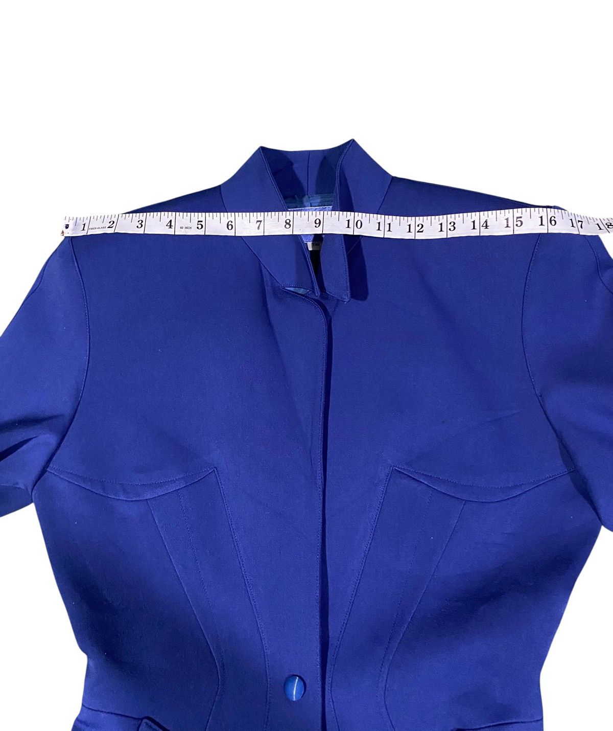 Thierry Mugler Vtg Runway 80s Thierry Mugler Hourglass Peplum PowerBlazer Size ONE SIZE - 7 Thumbnail