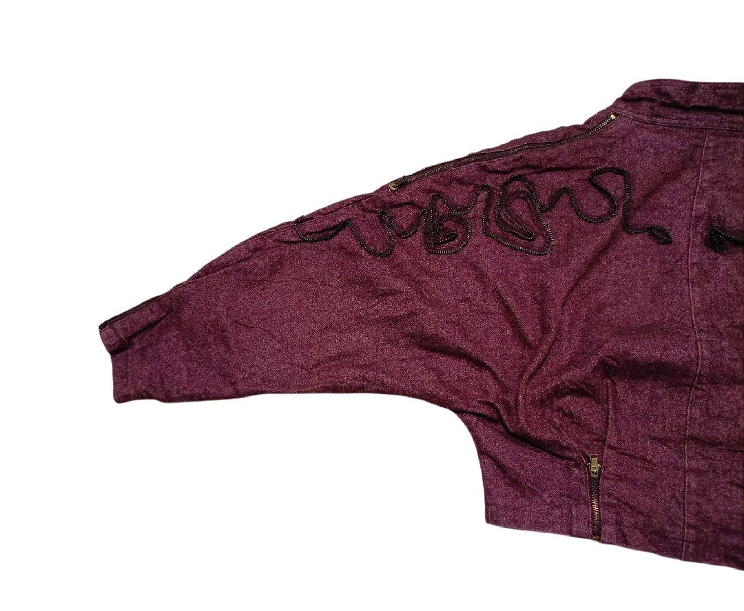 Isamu Katayama Backlash Archive Full Lace Western Maroon DenimJacket iron Multi Zip Size US L / EU 52-54 / 3 - 13 Thumbnail