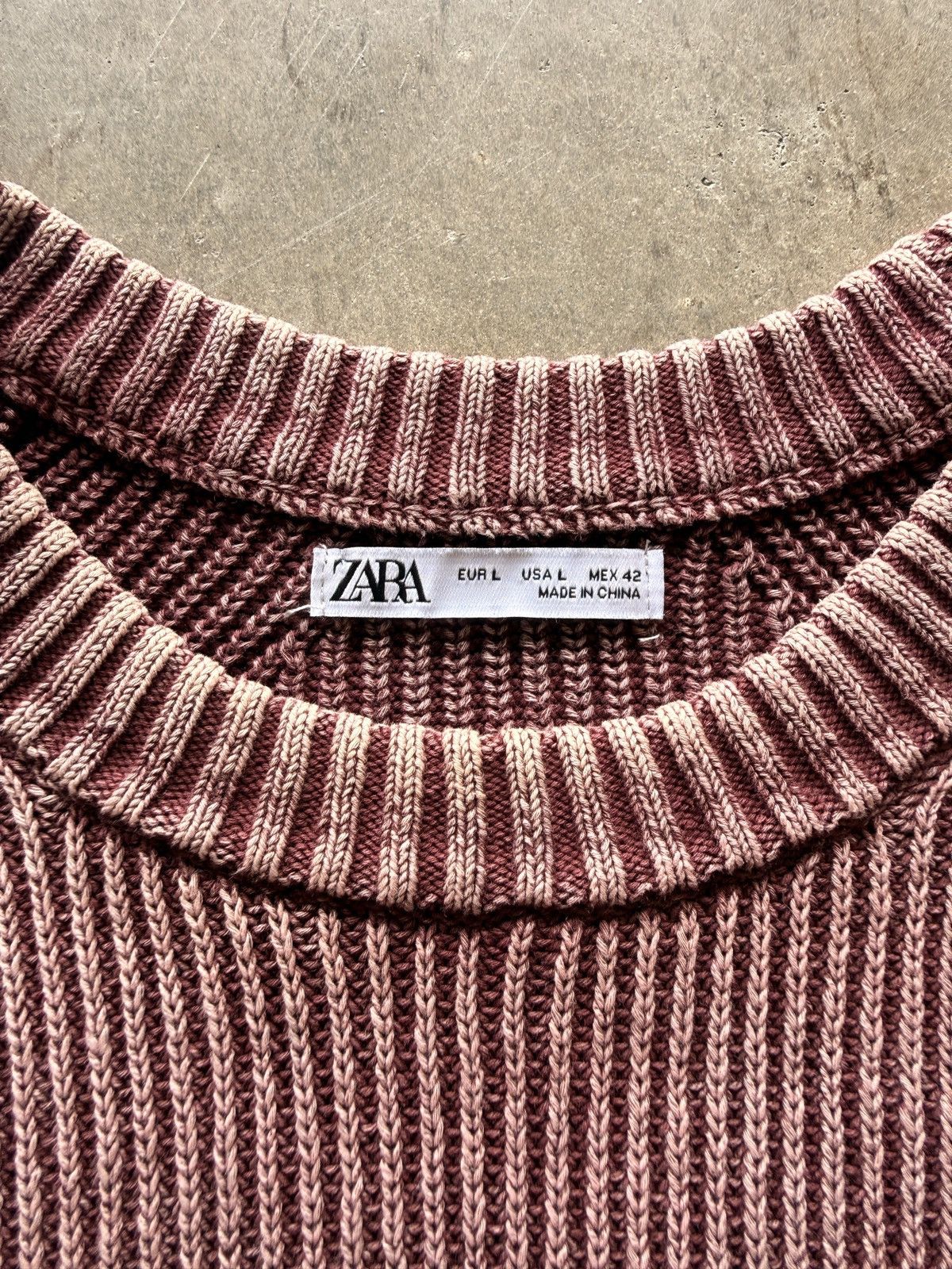 Zara Red zara ribbed brushed sweater Size US L / EU 52-54 / 3 - 2 Thumbnail