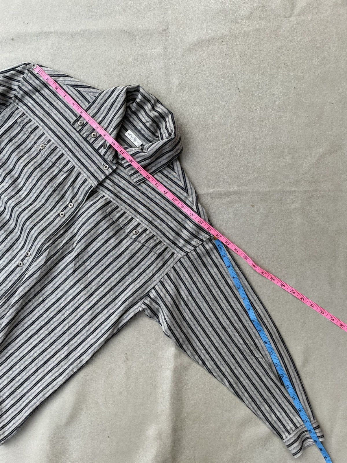 Yohji Yamamoto Undefined Classic Stripe Shirt Turtle Neck Issey style Size US M / EU 48-50 / 2 - 10 Thumbnail