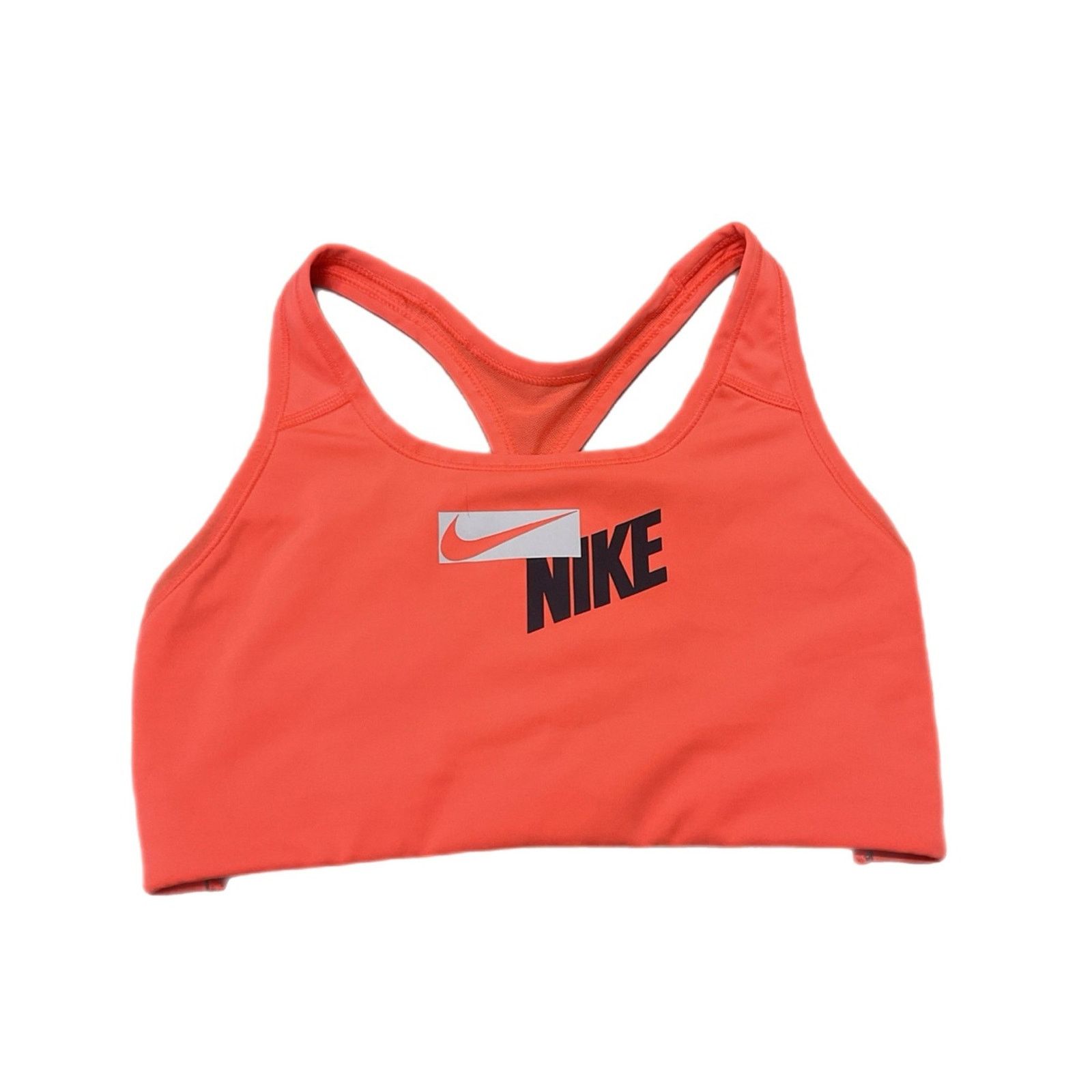 Nike Nike Dri-FIT Neon Coral Logo Sports Bra Size M / US 6-8 / IT 42-44 - 2 Thumbnail