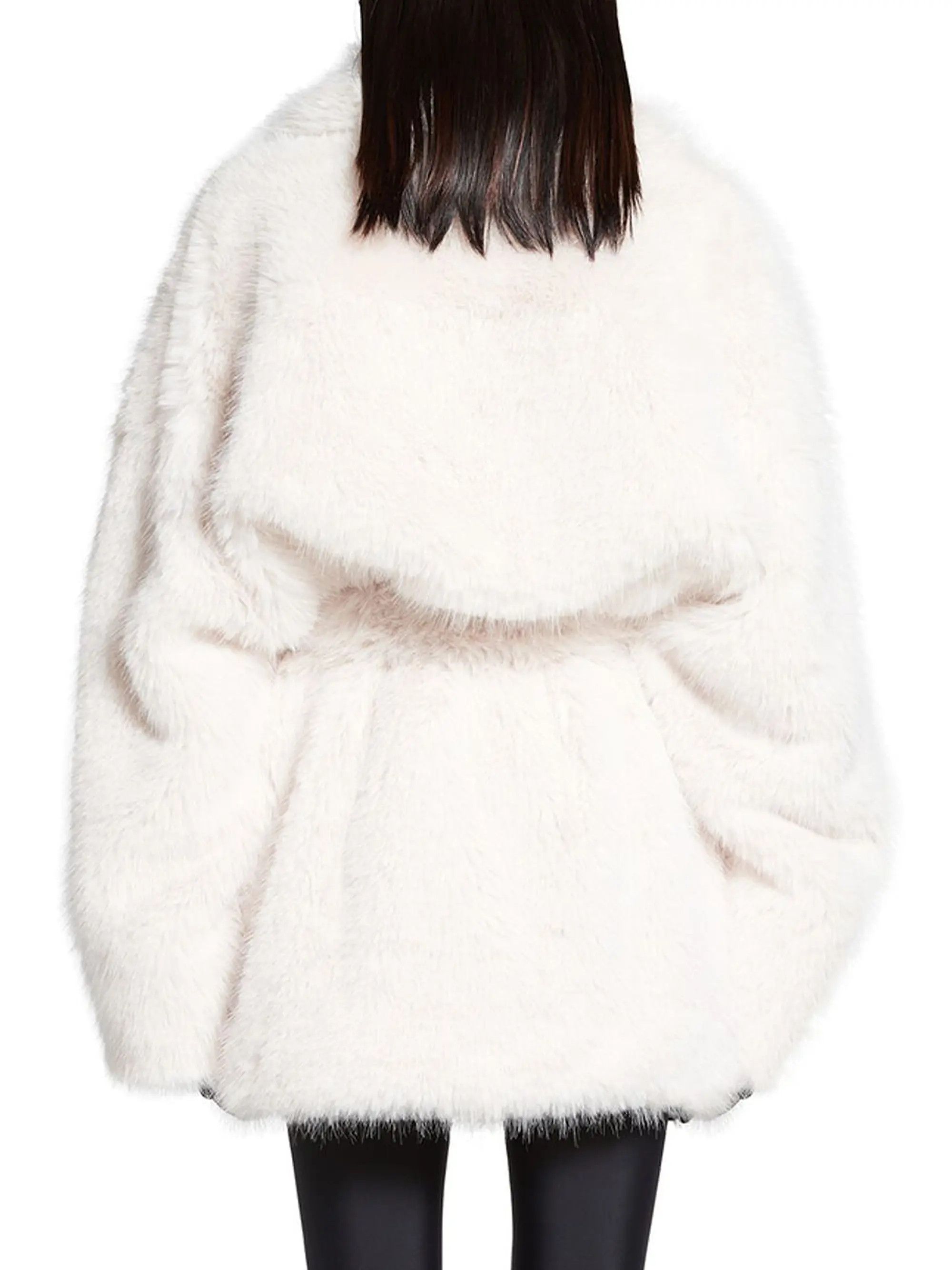 Balenciaga o1tr1nto1125 Cocoon Wrap Coat in White Size XL / US 12-14 / IT 48-50 - 4 Thumbnail