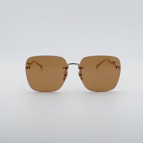 Gucci Gucci GG1923SA 003 Sunglasses Gold with Pearl Square Frame Size ONE SIZE - 3 Thumbnail
