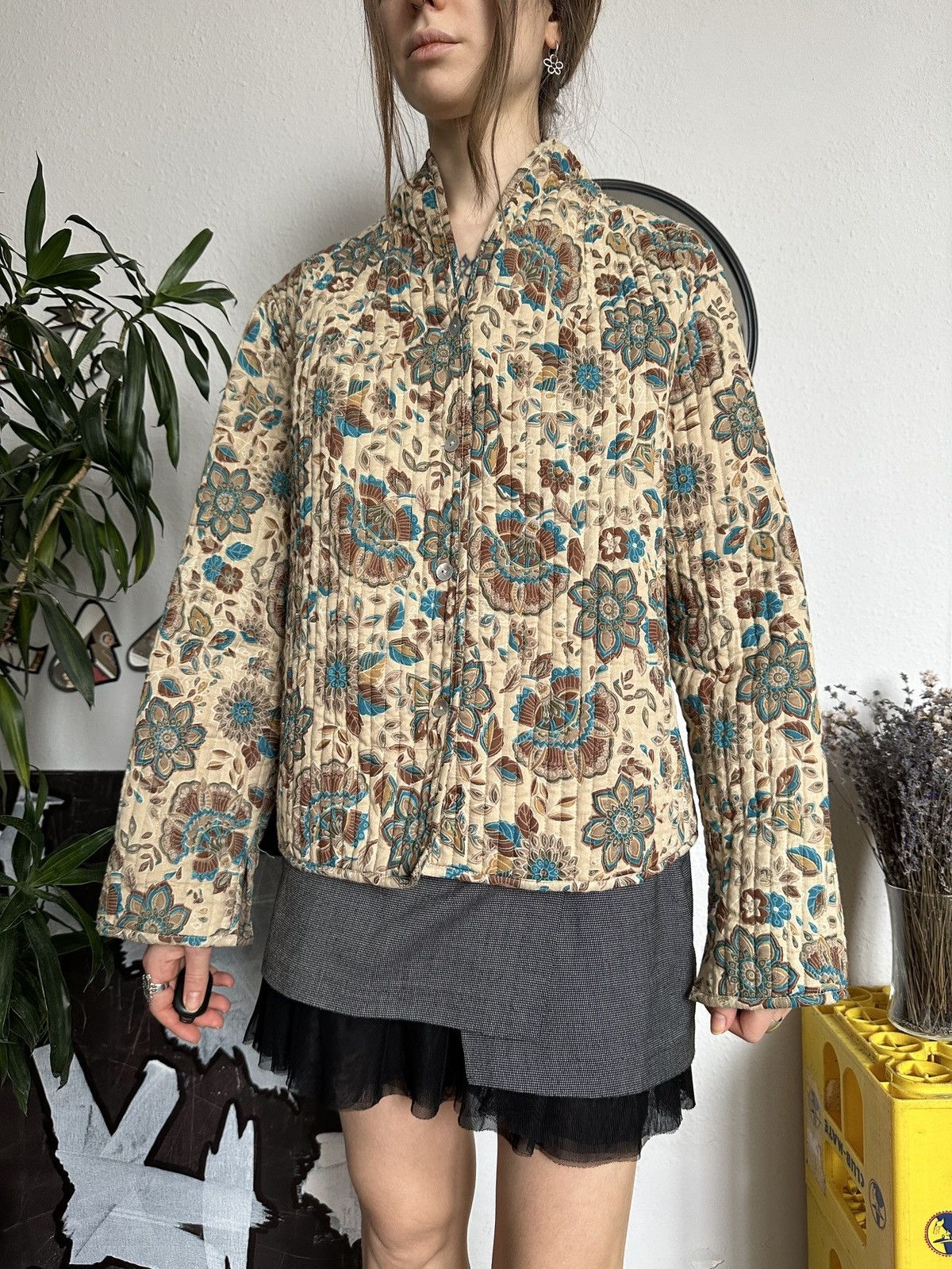 Japanese Brand × Seditionaries Reversible Quilted Asian Style 2 Side Floral Jacket Size ONE SIZE - 9 Thumbnail