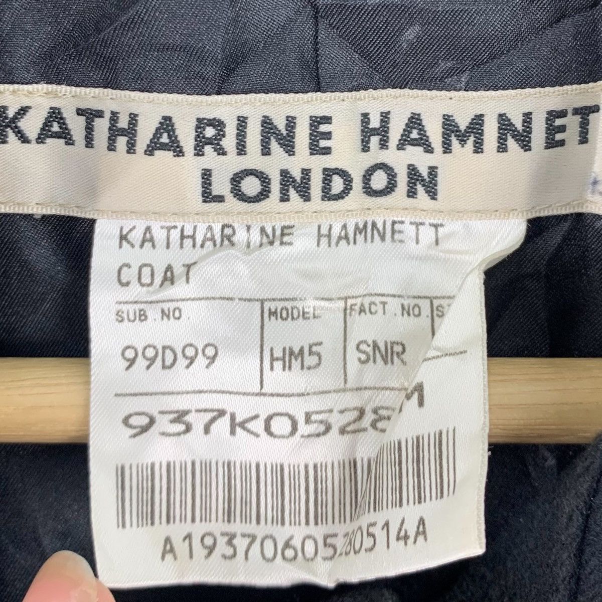 KATHARINE HAMNETT London Fashion Designer Long Coat Jacket