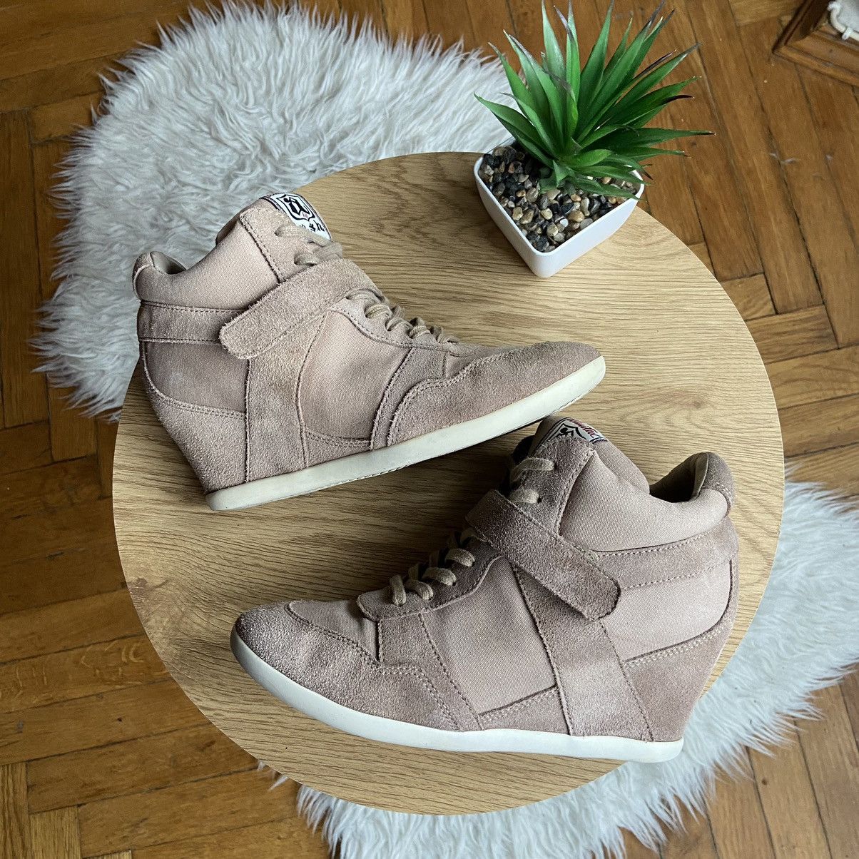 靴 Ash Isabel Marant Style Suede Wedge Snk Ash Isabel Marant Style Suede Wedge Snk