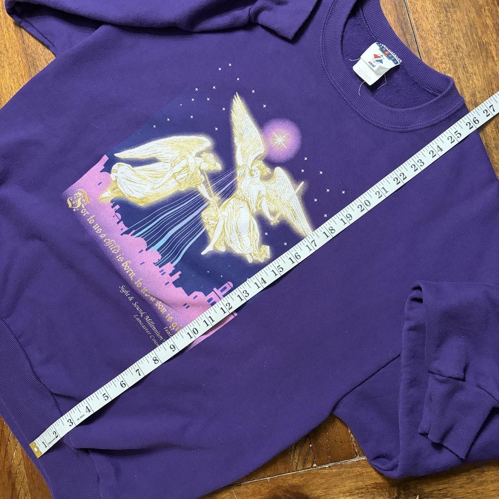 Jerzees Jerzees Sweatshirt L Fleece Angels Christmas Sight & Sound Size US L / EU 52-54 / 3 - 8 Thumbnail