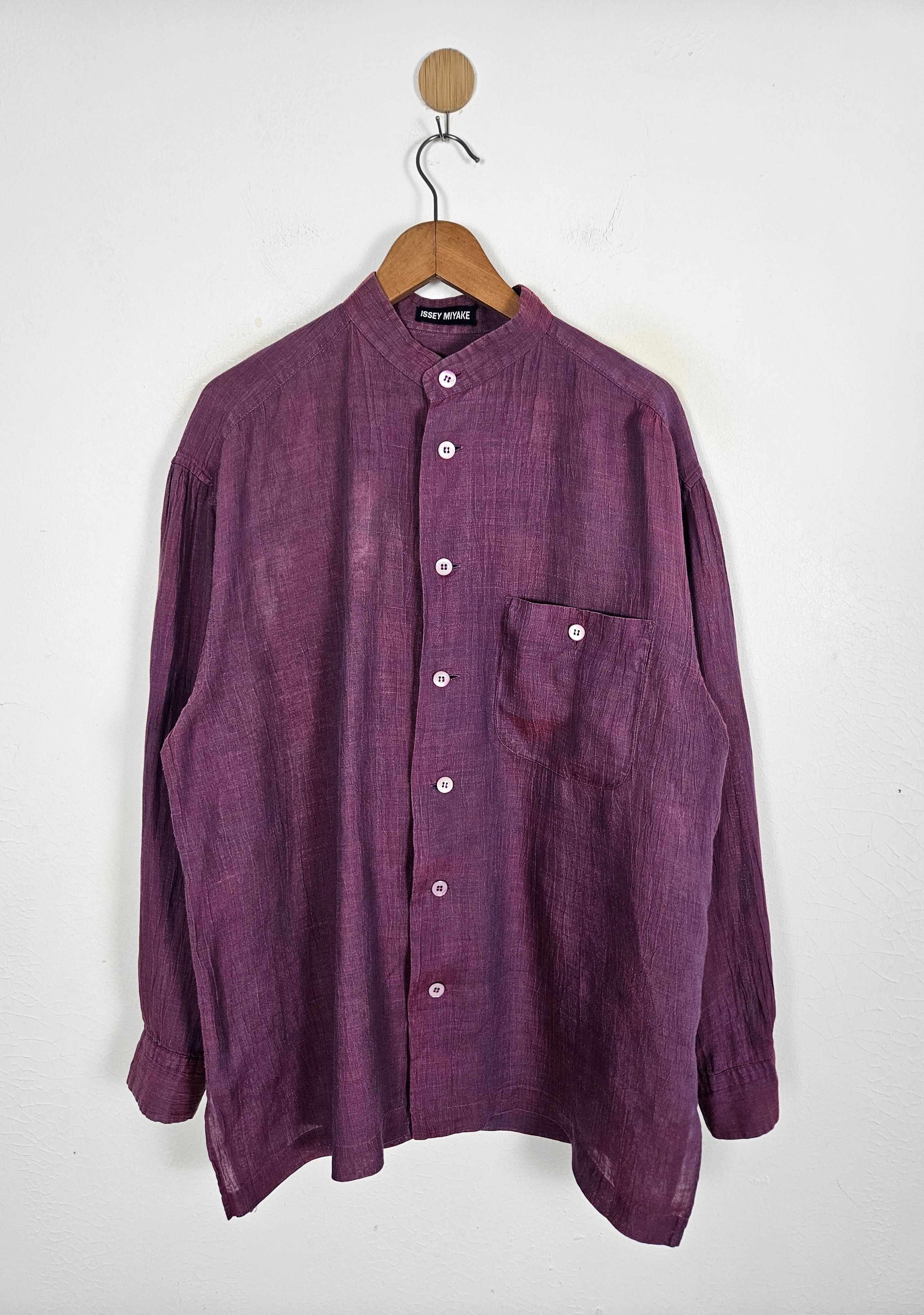 Issey Miyake Issey Miyake Linen Shirt Size US L / EU 52-54 / 3 - 1 Thumbnail