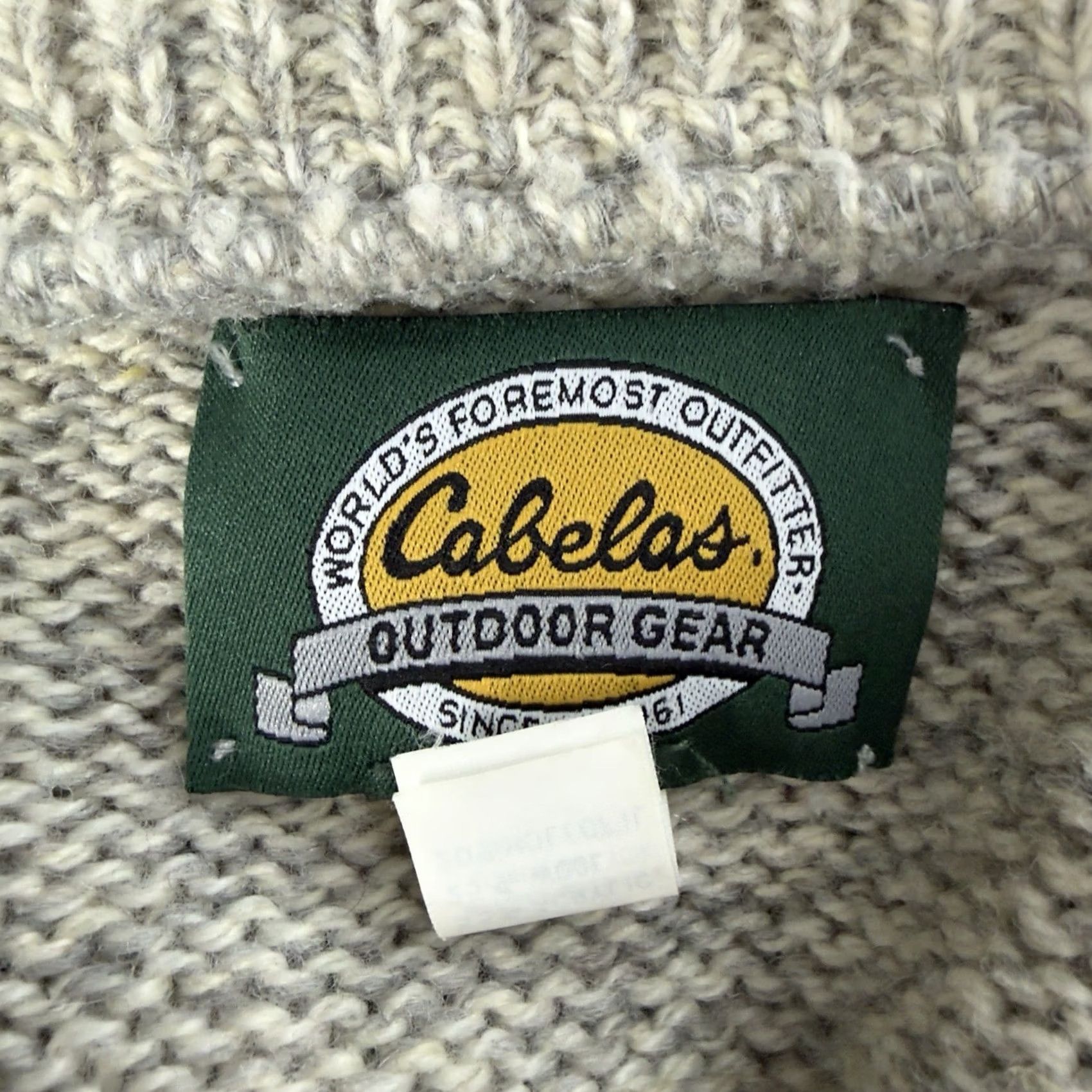 Vintage VTG Cabela's Wool Blend Half Button Down Pullover Sweater Mens Size L USA Gray Button Pullover Sweater Mens Size US L / EU 52-54 / 3 - 4 Thumbnail