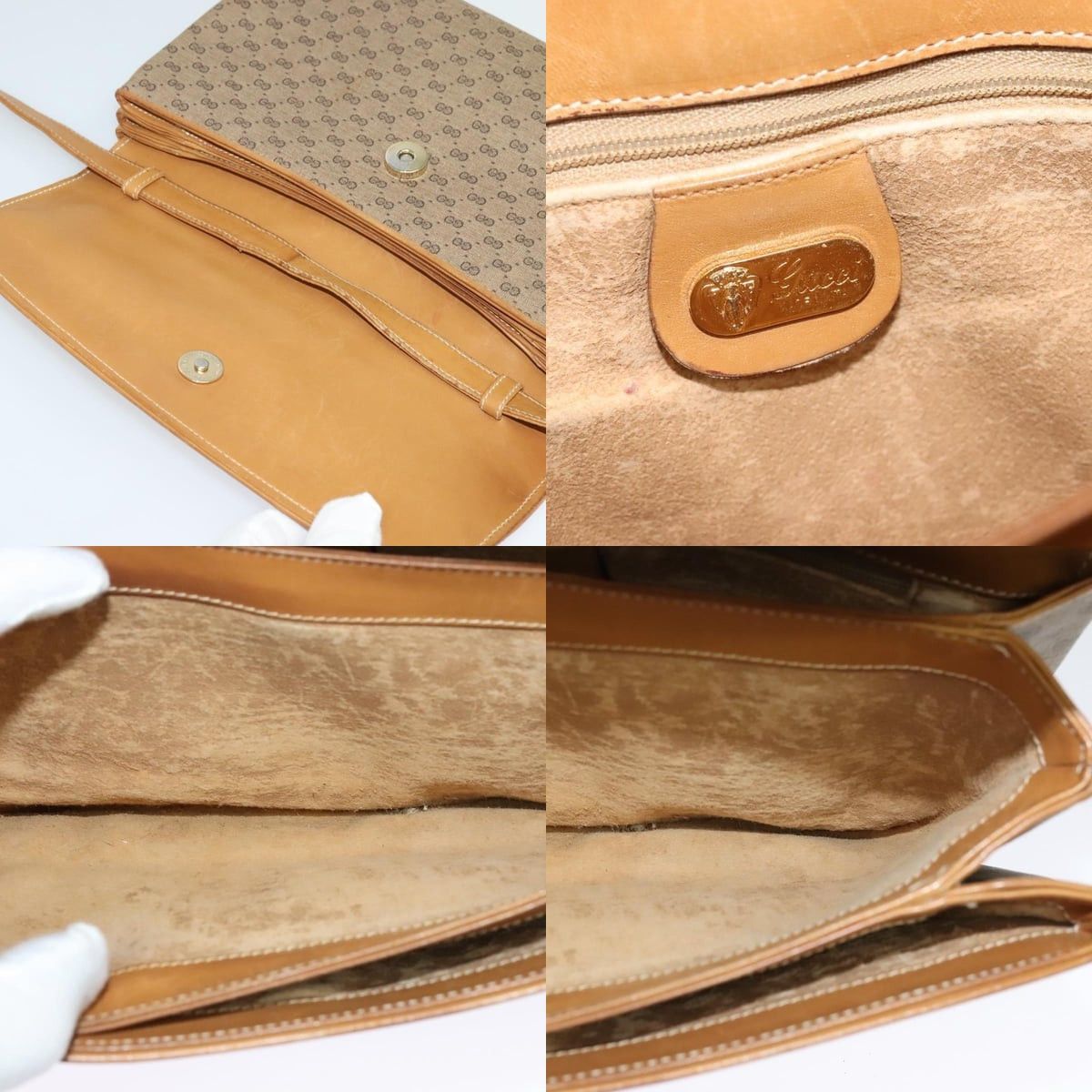 Gucci GUCCI Micro GG Supreme Shoulder Bag Pvc Brown Gold 004 106 Size ONE SIZE - 11 Thumbnail