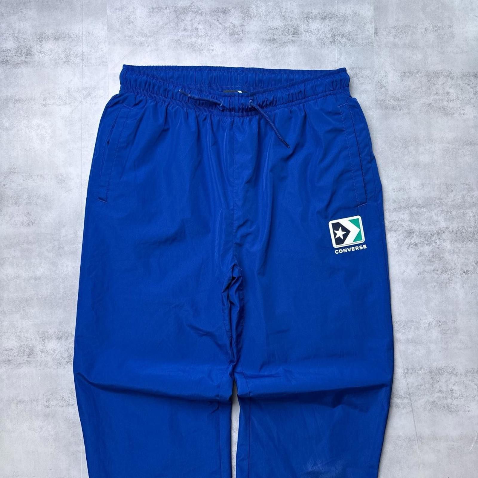 Converse Y2K Converse Track Pants Blue 00s Nylon Pants Size US 36 / EU 52 - 3 Thumbnail
