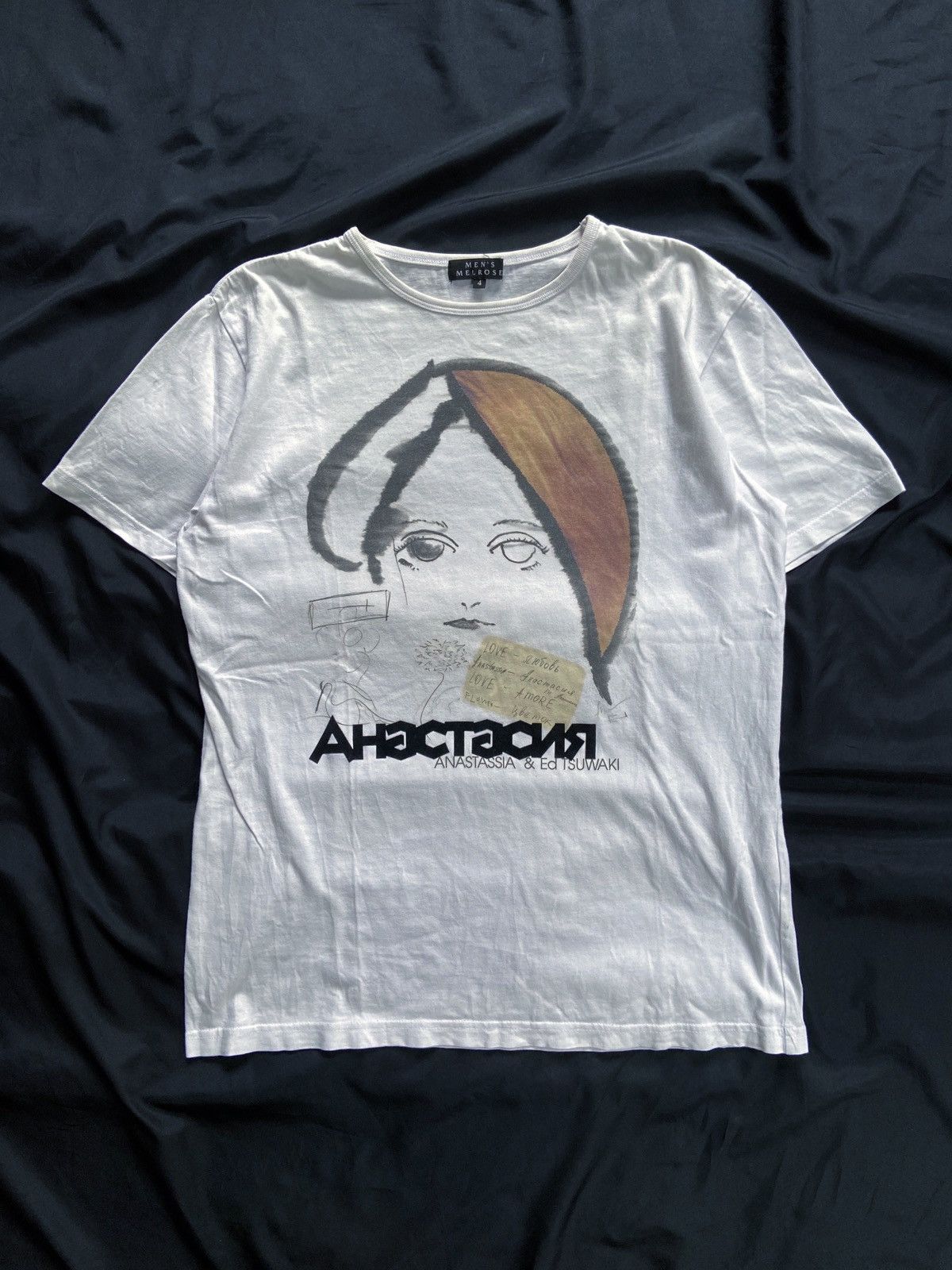 Japanese Brand MEN'S MELROSE ARTICLE ANASTASSIA & ED TSUWAKI TEE Size US M / EU 48-50 / 2 - 1 Thumbnail