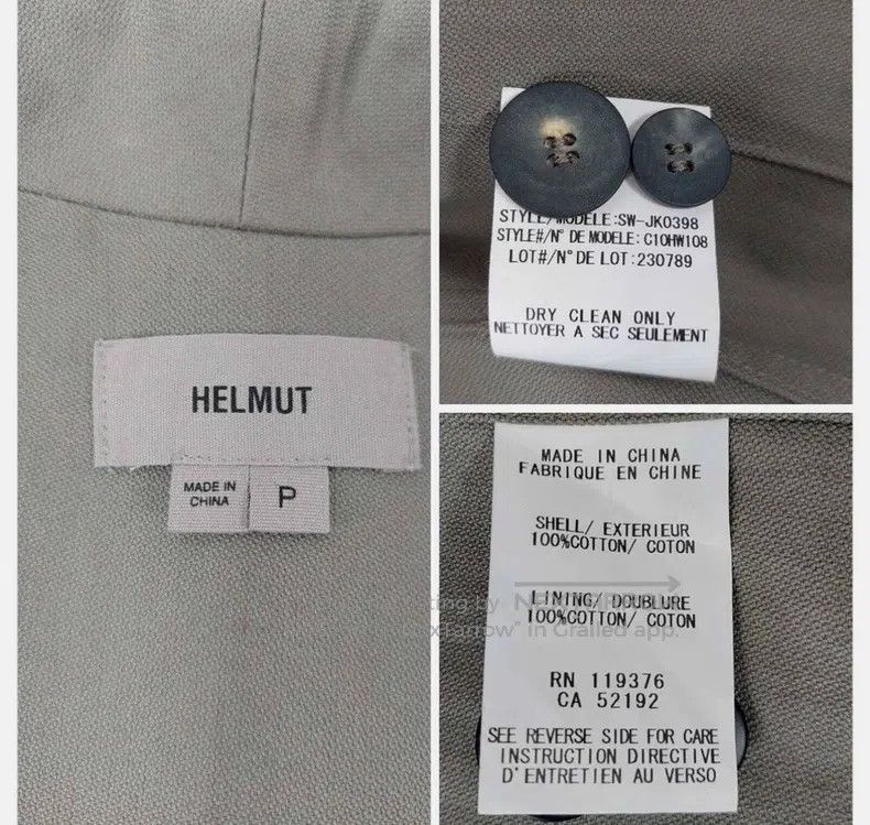 Helmut Lang Helmut Lang size P Asymmetrical Deconstructed Jacket, Light Size S / US 4 / IT 40 - 5 Thumbnail