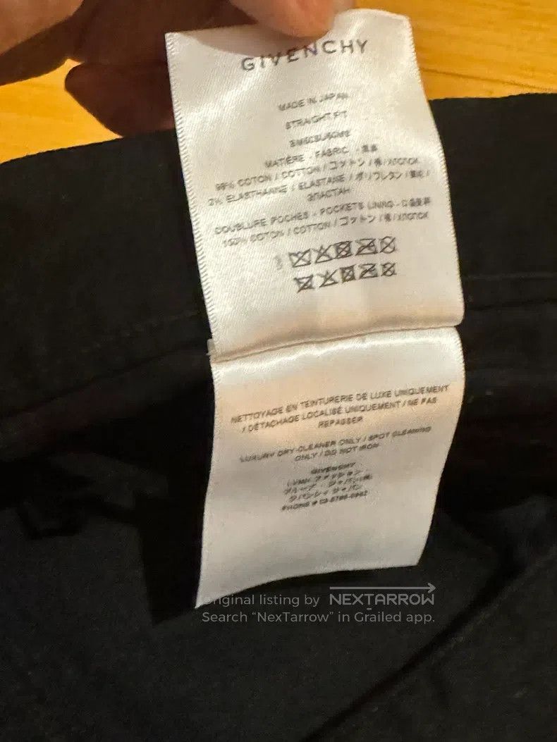Givenchy Givenchy SizeM Cracked Zipper Denim Pants Size US 31 - 9 Thumbnail