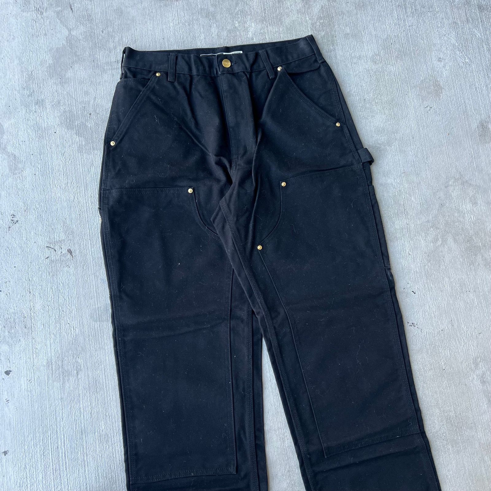 Carhartt × Vintage Carhartt black double knee work wear carpenter pants Size US 29 - 2 Thumbnail